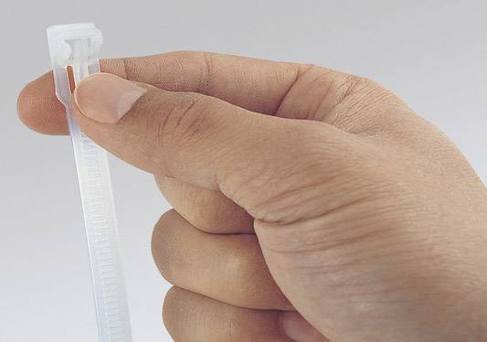 HellermannTyton 131-21419 REL140-PA66-NA Kabelbinder 150 mm 7.60 mm Natur Lösbar, mit Hebelverschluss 100 St.