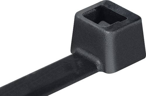 HellermannTyton 138-00025 UB200B-B-PA66-BK Kabelbinder 198 mm 3.50 mm Schwarz 100 St.