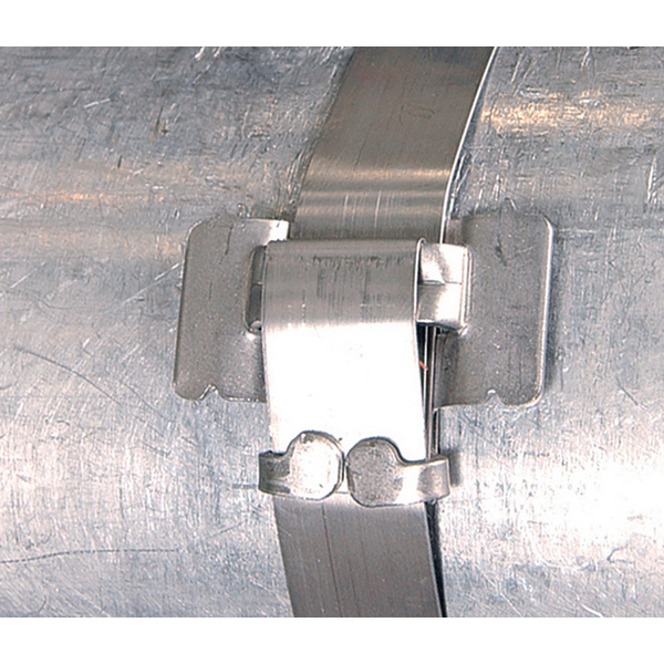 HellermannTyton 111-00338 AMT5H16SB-SS316-ML Kabelbinder 500mm 16mm Silber Bandverschluss umbördeln 1St.