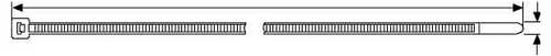 HellermannTyton 138-00033 UB270C-B-PA66-BK Kabelbinder 270 mm 4.60 mm Schwarz 100 St.