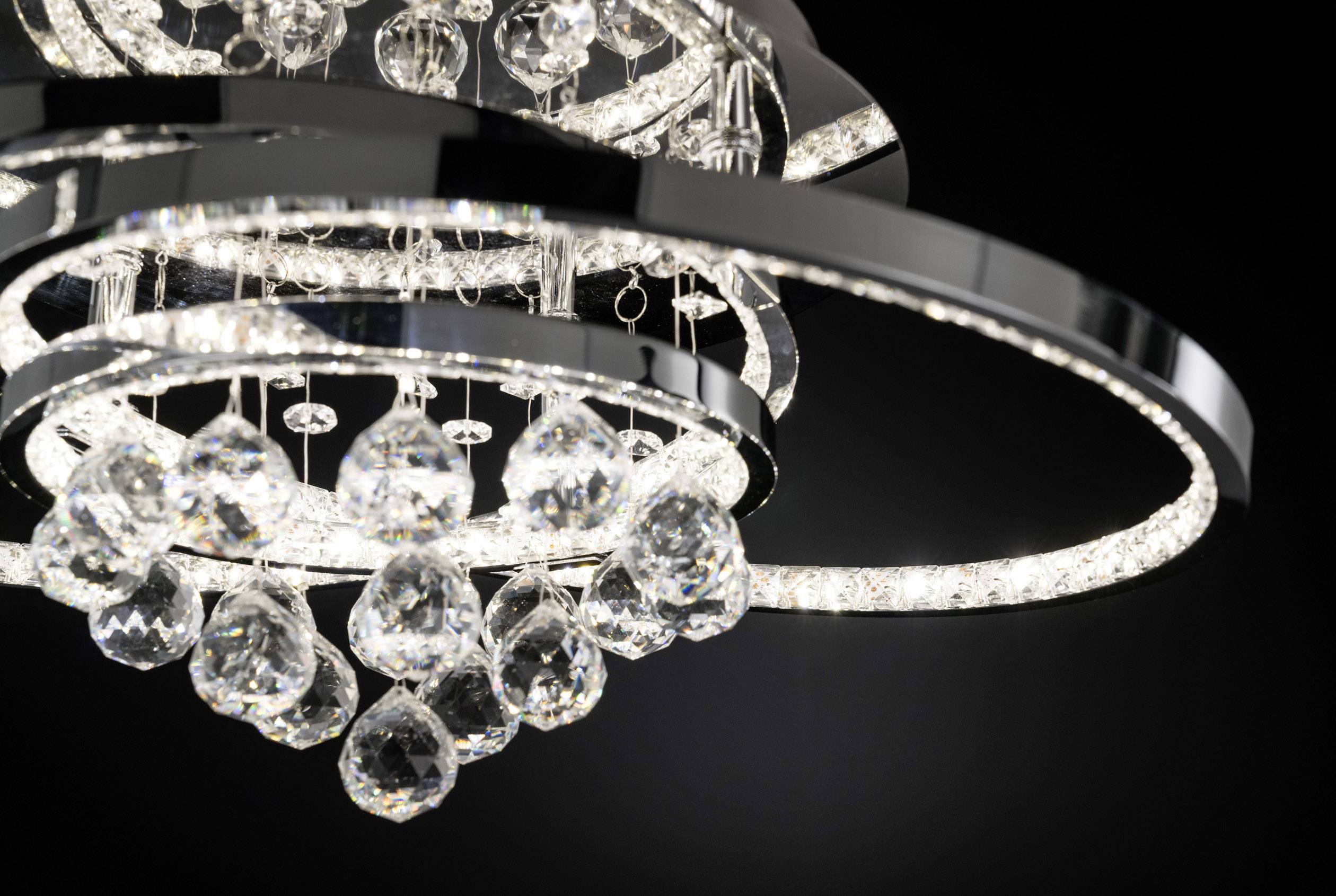 WOFI 9103.01.01.8460 Medley LED-Deckenleuchte    46 W Chrom