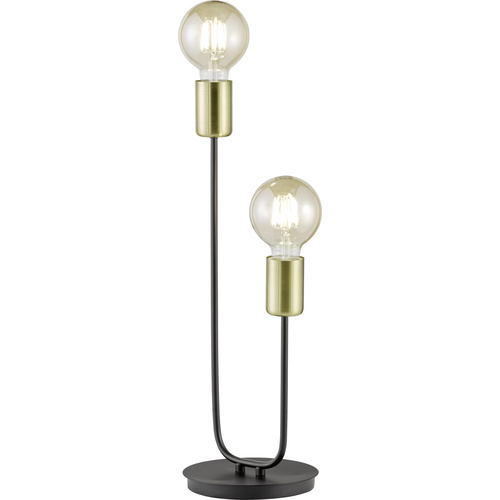 WOFI York 8255.02.10.8000 Lampe de table LED E27 120 W noir, or