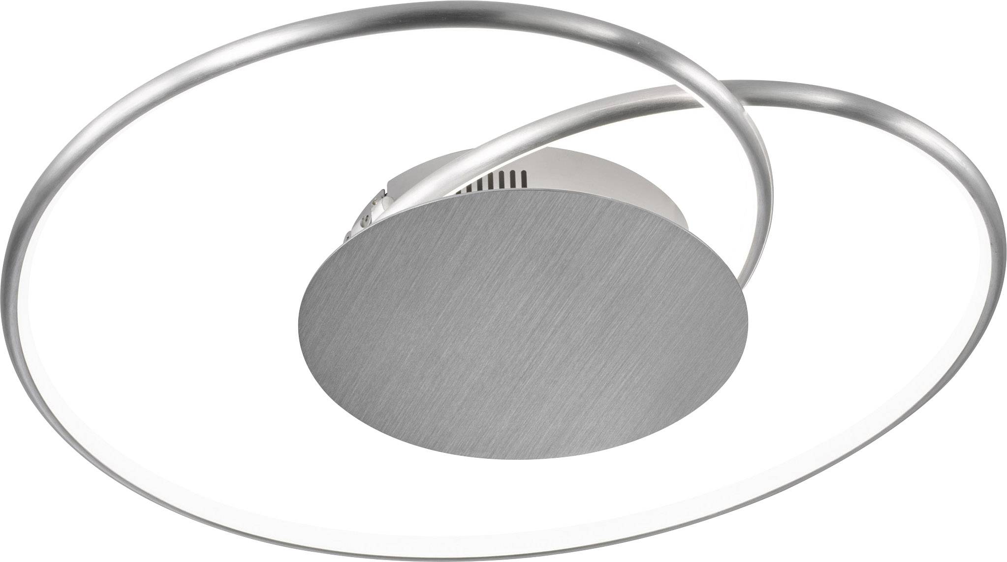 WOFI Opus 9422.01.63.8450 LED-Deckenleuchte Aluminium (gebürstet) 16 W Warmweiß Dimmbar