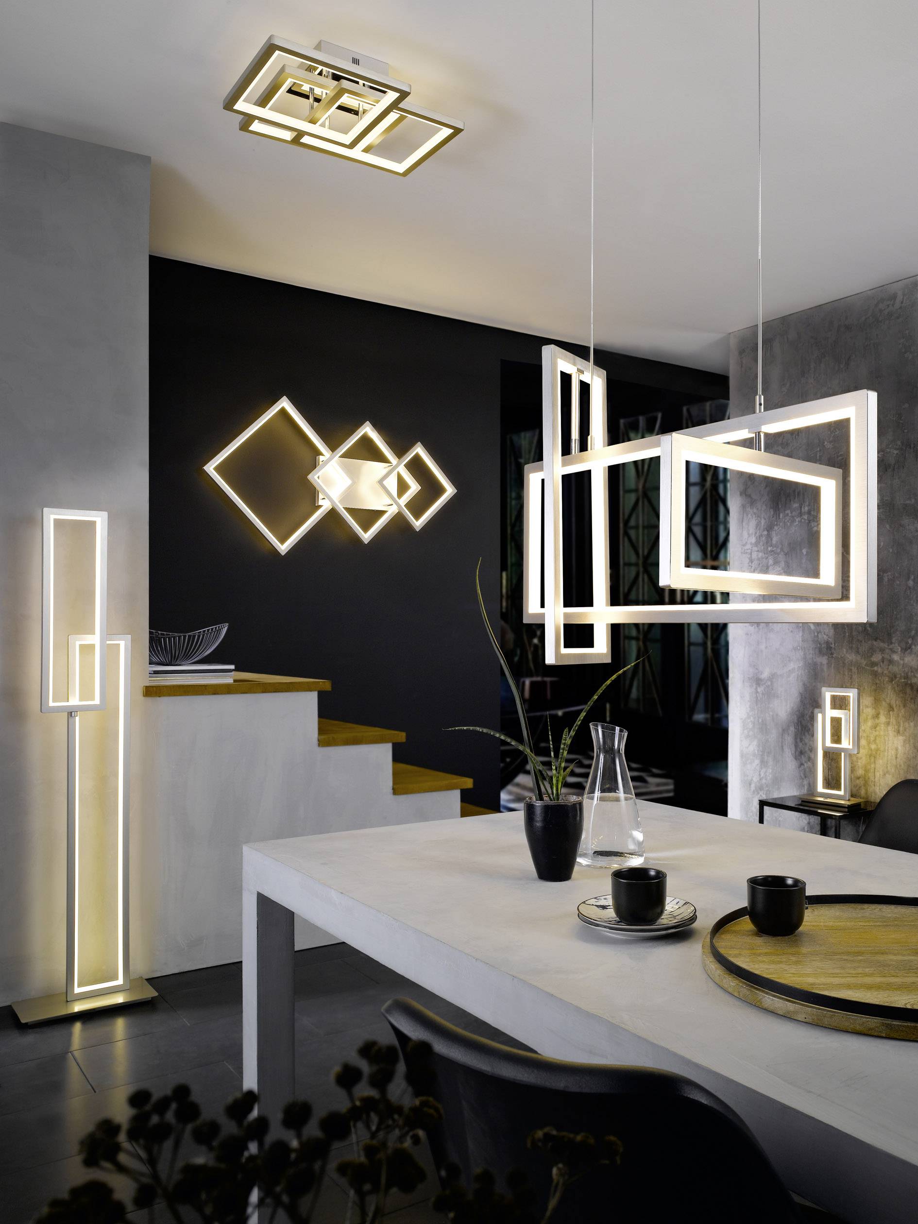 WOFI 9531.03.64.8000 Viso LED-Deckenleuchte 80W Nickel (matt)