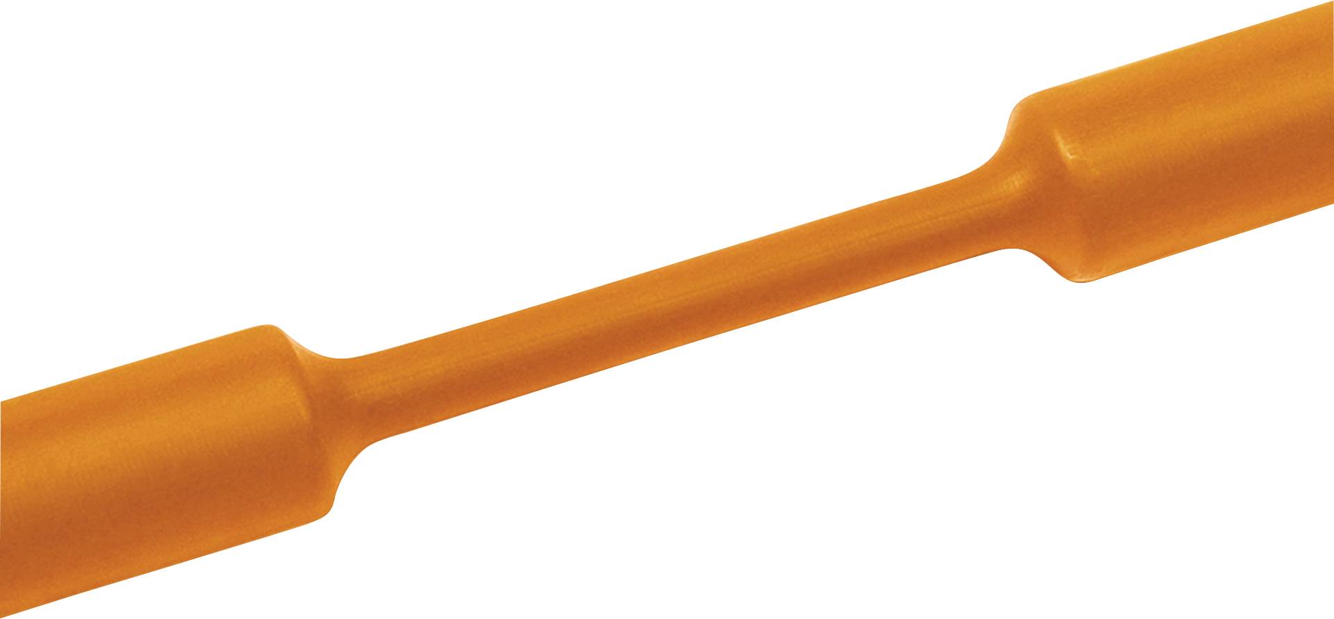 Ein orangefarbenes Plastik-Hilfsmittel mit einer schmalen Mittelstange und verdickten Enden, das in handwerklichen oder mechanischen Arbeiten verwendet wird.