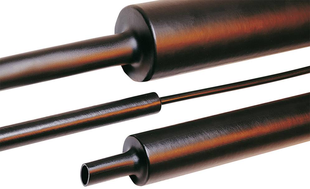 Nahaufnahme von schwarzen, zylindrischen Rohren in verschiedenen Größen, die diagonal angeordnet sind. Sie spiegeln Licht wider.