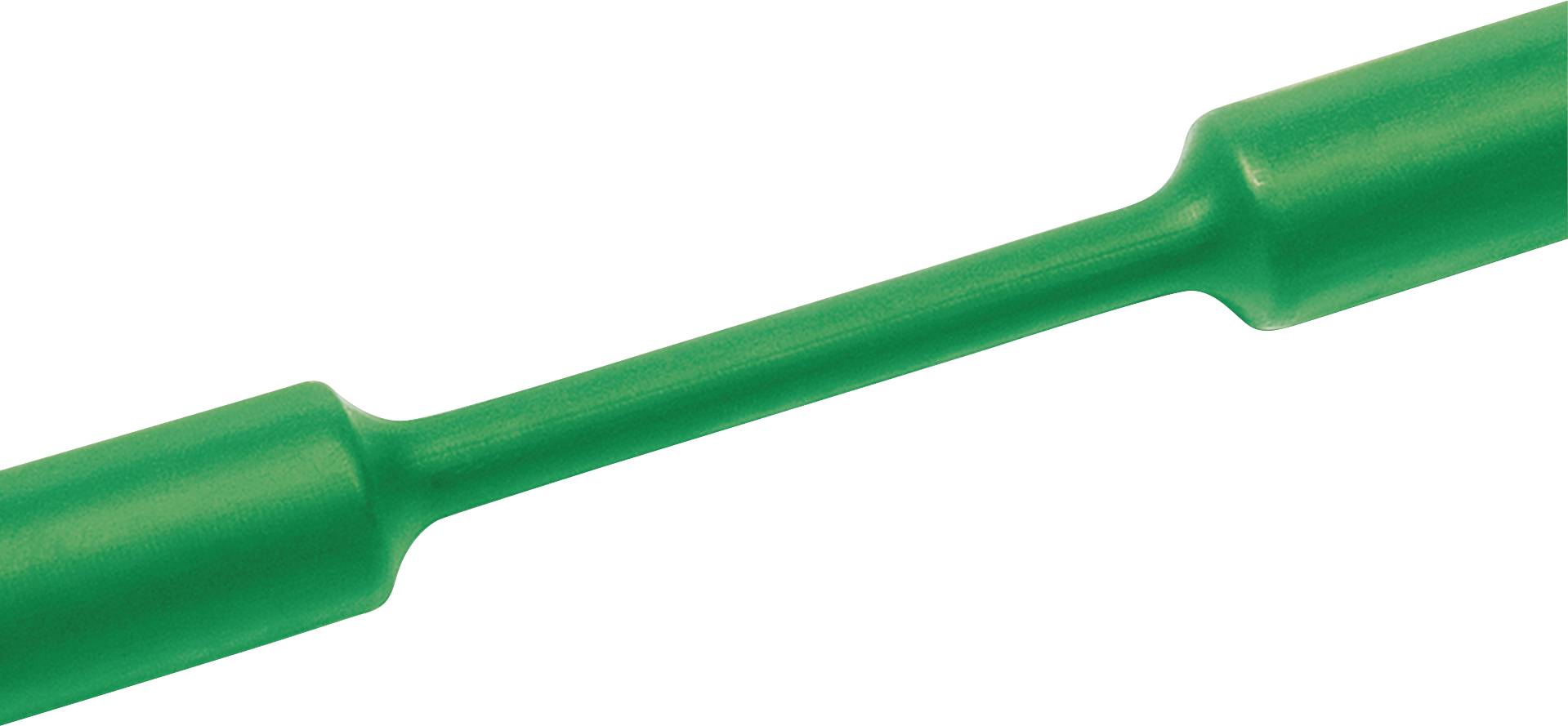HellermannTyton 333-31205 Schrumpfschlauch ohne Kleber Grün 12 mm 4 mm Schrumpfrate:3:1 Meterware