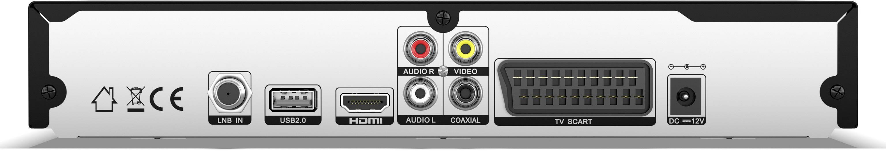 Vantage VT-88 HD HD-SAT-Receiver Einkabeltauglich, Campingbetrieb, Aufnahmefunktion Anzahl Tuner: 1