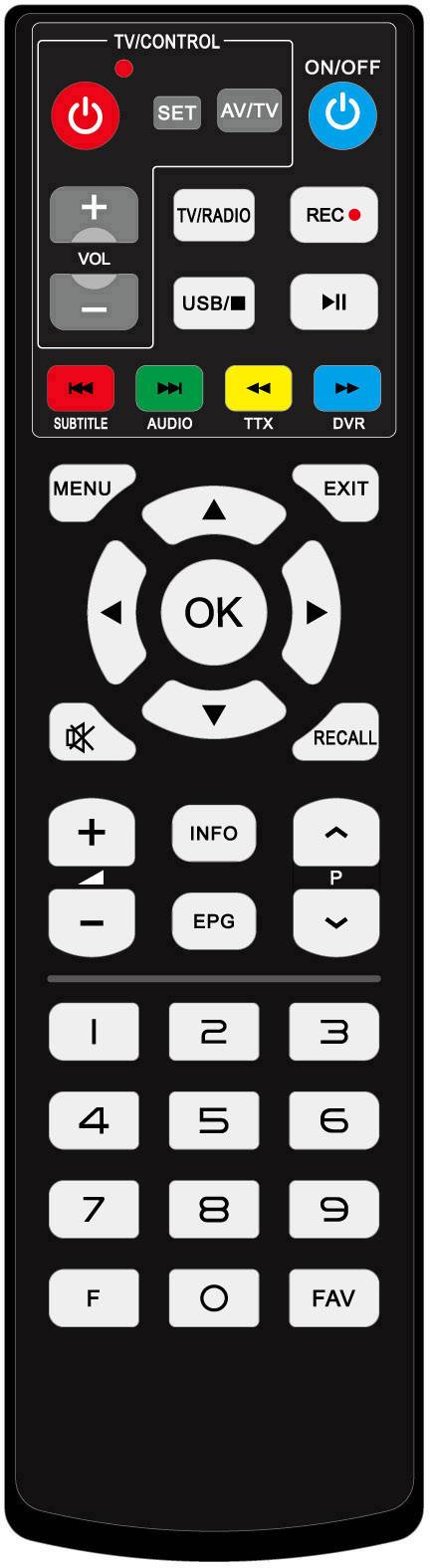 Vantage VT-88 HD HD-SAT-Receiver Einkabeltauglich, Campingbetrieb, Aufnahmefunktion Anzahl Tuner: 1