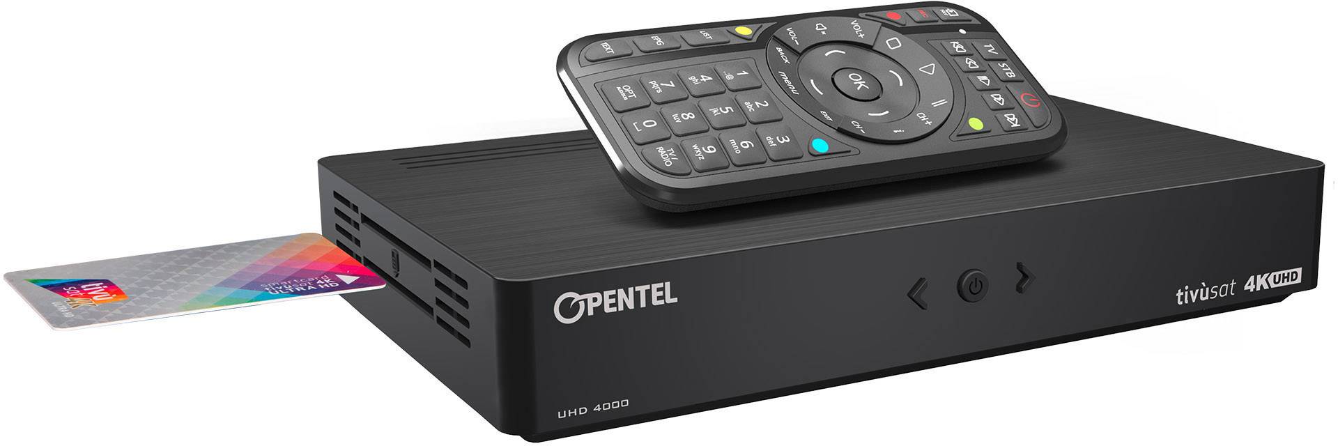 UHD 4000 TVS Tivu HbbTV SAT-Receiver Aufnahmefunktion, Kartenleser, WLAN-fähig Anzahl Tuner: 1