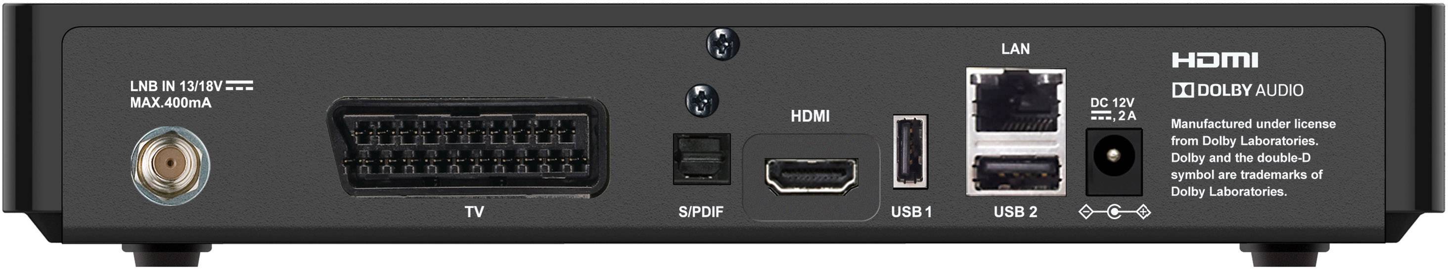 UHD 4000 TVS Tivu HbbTV SAT-Receiver Aufnahmefunktion, Kartenleser, WLAN-fähig Anzahl Tuner: 1