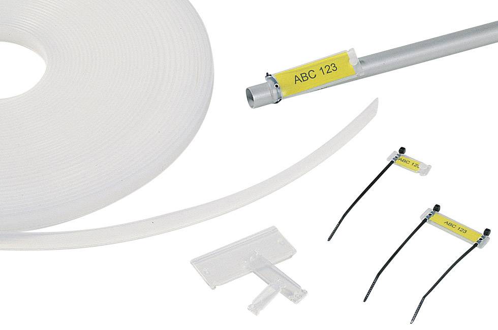 HellermannTyton 525-10003 HCR09-PEUV-CL Kennzeichnungsträger Montage-Art: einschieben Transparent 1St.