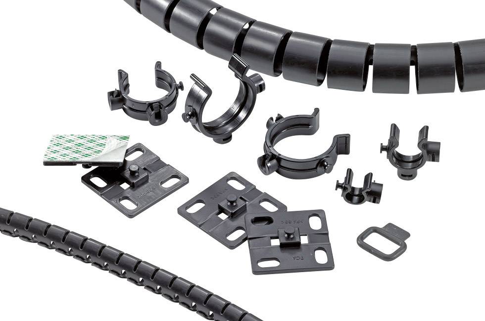 HellermannTyton HWBASE-PA66HIRHS-BK Befestigungssockel schraubbar 161-64015schlagzäh, hitzestabilisiert