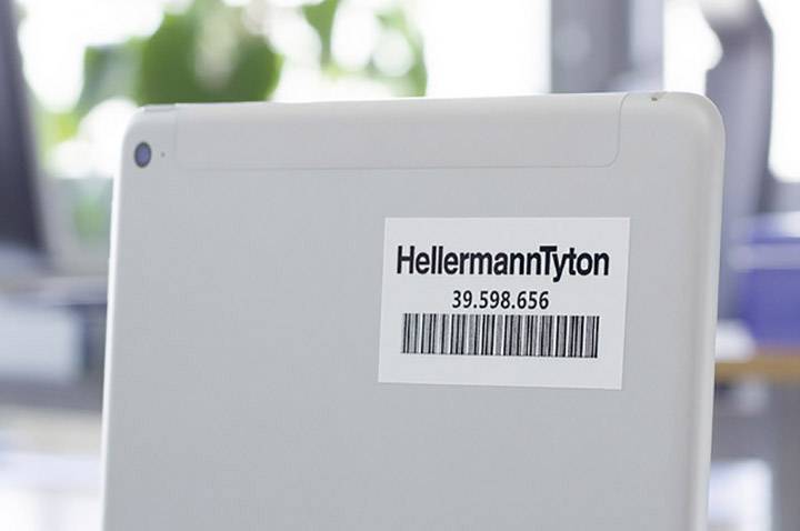 HellermannTyton 594-31101 TAG122LA4-1101-WH-1101-WH Etikett für Laserbedruckung