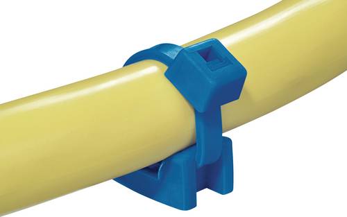 HellermannTyton KR6G5-E/TFE-BU Befestigungssockel schraubbar, nieten 151-00653 Bündel-Ø-Bereich 6.4