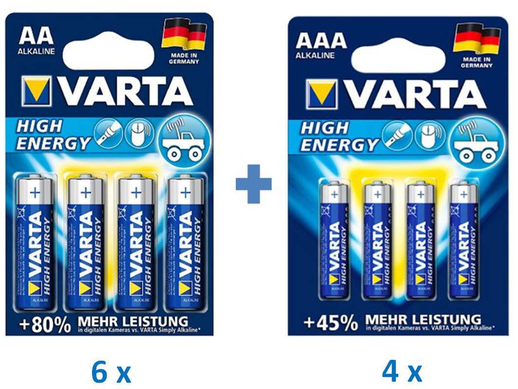Varta Batterie-Set Mignon, Micro 40 St.