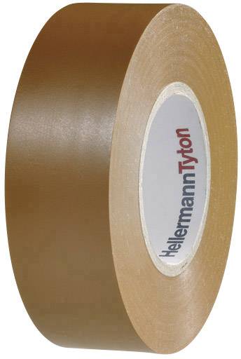 Braunes Isolierband von HellermannTyton auf Rolle.
