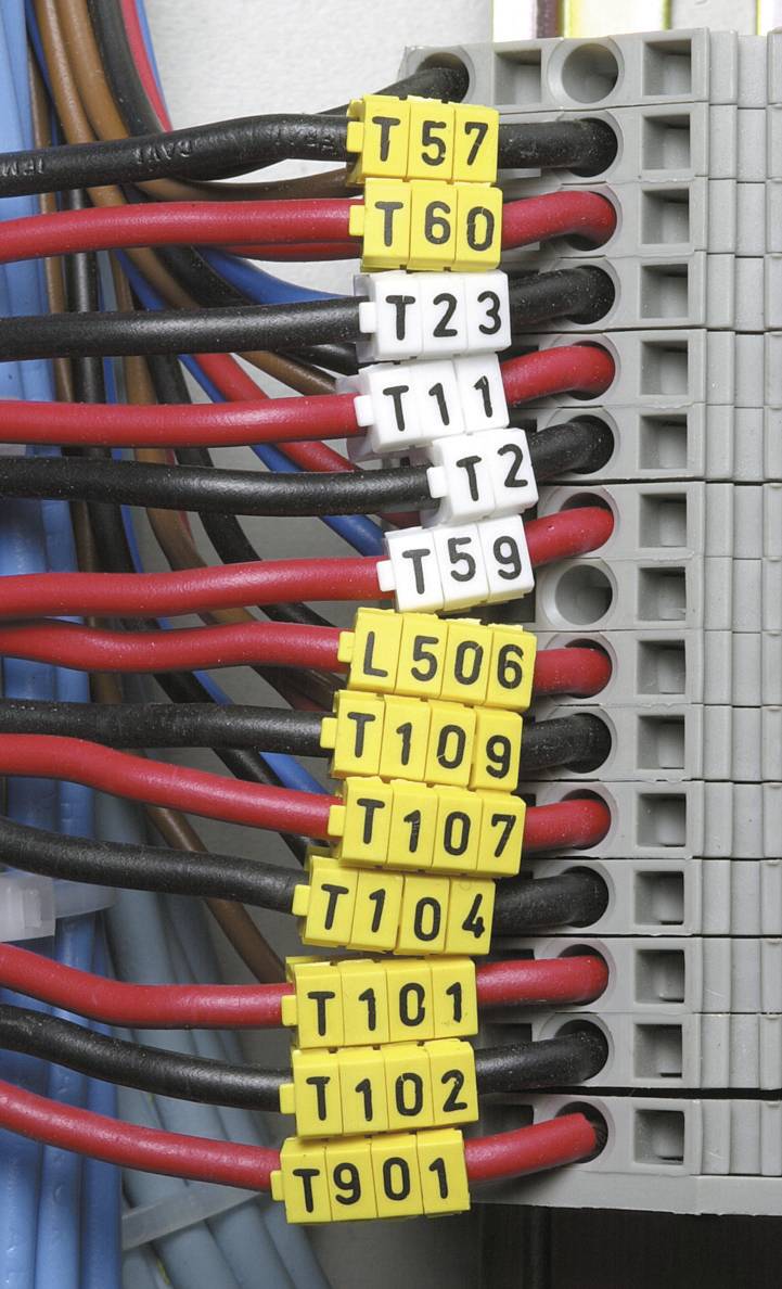 HellermannTyton WIC2-YELLOW-PA66-YE Kennzeichnungsclip 561-02754