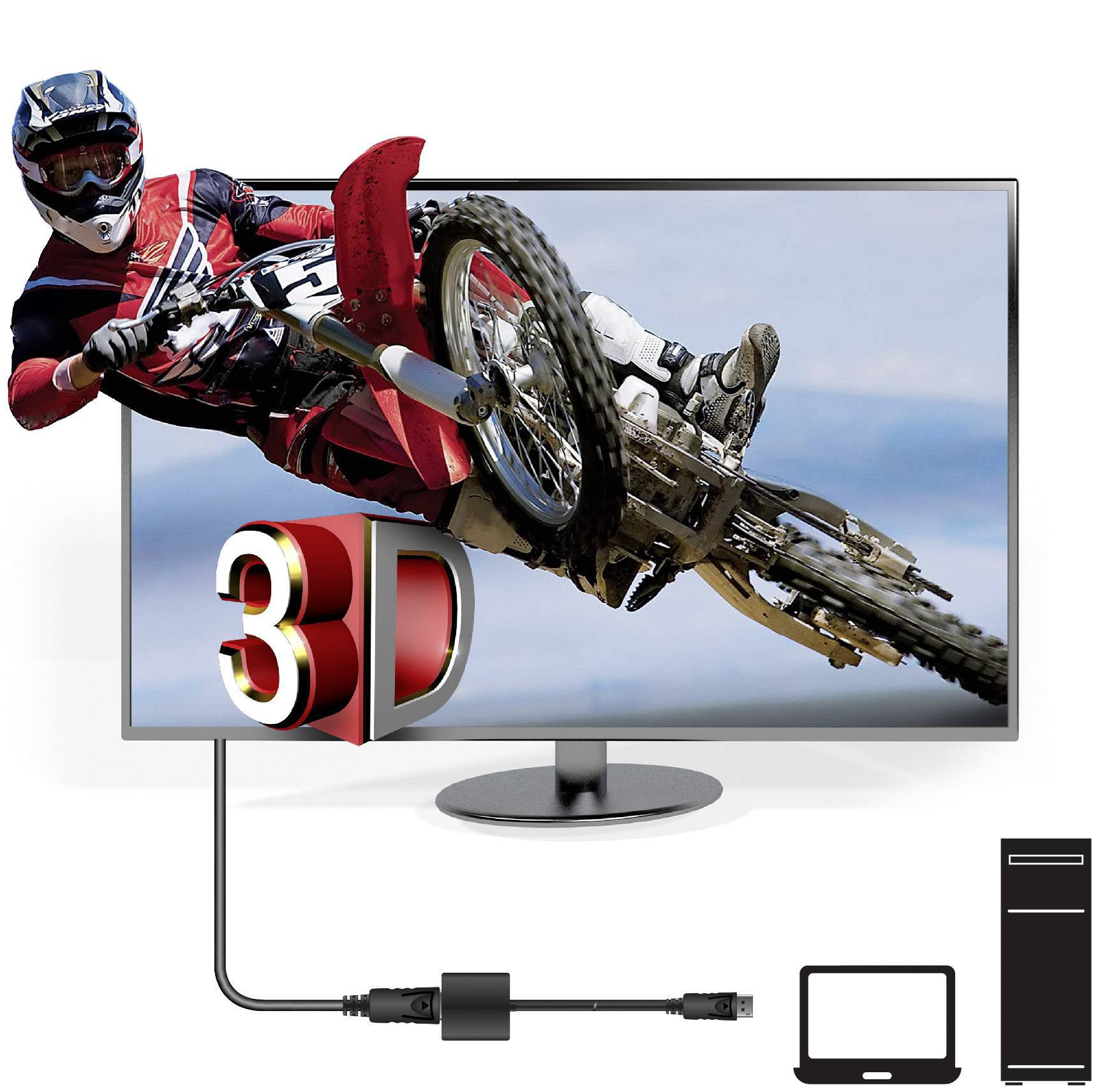 Club3D CAC-2070 DisplayPort Adapter [1x DisplayPort Stecker - 1x HDMI-Buchse] Schwarz