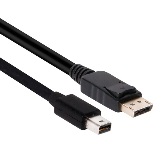 Club3D Mini-DisplayPort / DisplayPort Adapterkabel Mini DisplayPort Stecker, DisplayPort Stecker 2.00m Schwarz CAC-2163