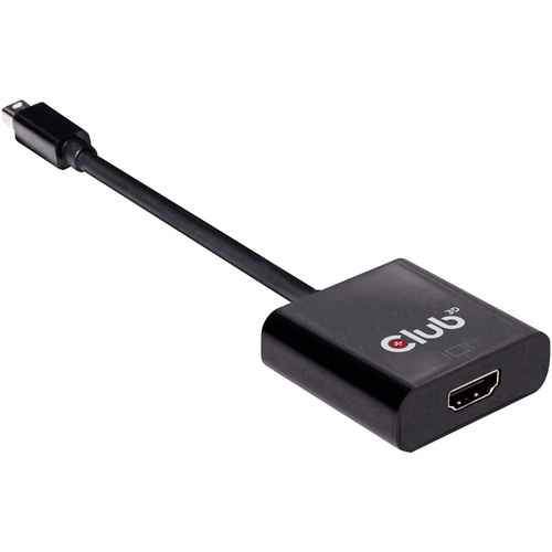 Club3D CAC-2170 Mini-DisplayPort Adapter [1x Mini-DisplayPort Stecker - 1x HDMI-Buchse] Schwarz