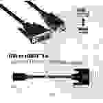 Club3D DVI / HDMI Adapterkabel DVI-D 24+1pol. Stecker, HDMI-A Stecker 2.00m Schwarz CAC-1210 Flammwidrig DVI-Kabel