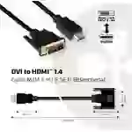 Club3D DVI / HDMI Adapterkabel DVI-D 24+1pol. Stecker, HDMI-A Stecker 2.00m Schwarz CAC-1210 Flammwidrig DVI-Kabel Club3D DVI / HDMI Adapterkabel DVI-D 24+1pol. Stecker, HDMI-A Stecker 2.00m Schwarz CAC-1210 Flammwidrig DVI-Kabel