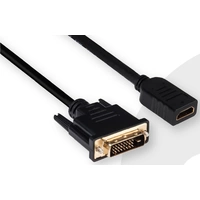 Club3D DVI / HDMI Adapterkabel DVI-D 24+1pol. Stecker, HDMI-A Buchse 2.00m Schwarz CAC-1211 DVI-Kabel Club3D DVI / HDMI Adapterkabel DVI-D 24+1pol. Stecker, HDMI-A Buchse 2.00m Schwarz CAC-1211 DVI-Kabel