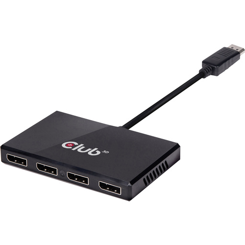 Club3D CSV-6400 DisplayPort Adapter [1x DisplayPort Stecker - 4x DisplayPort Buchse] Schwarz