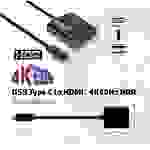 Club3D CAC-2504 USB Adapter [1x USB 3.2 Gen 2 Stecker C (USB 3.1) - 1x HDMI-Buchse] Schwarz
