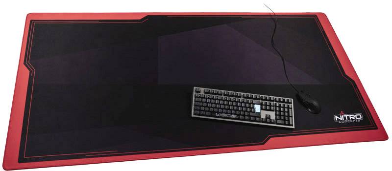 Nitro Concepts DM16 Gaming-Mauspad Schwarz, Rot