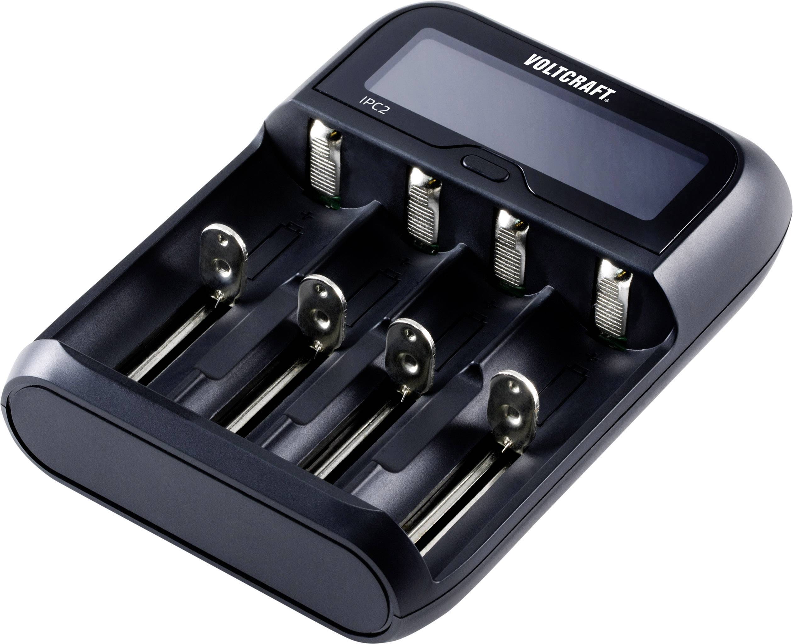 VOLTCRAFT IPC-2 Rundzellen-Ladegerät NiMH, NiCd, LiIon, LiFePO Mini (AAAA), Micro (AAA), Mignon (AA), Baby (C), Sub-C, A, 10440