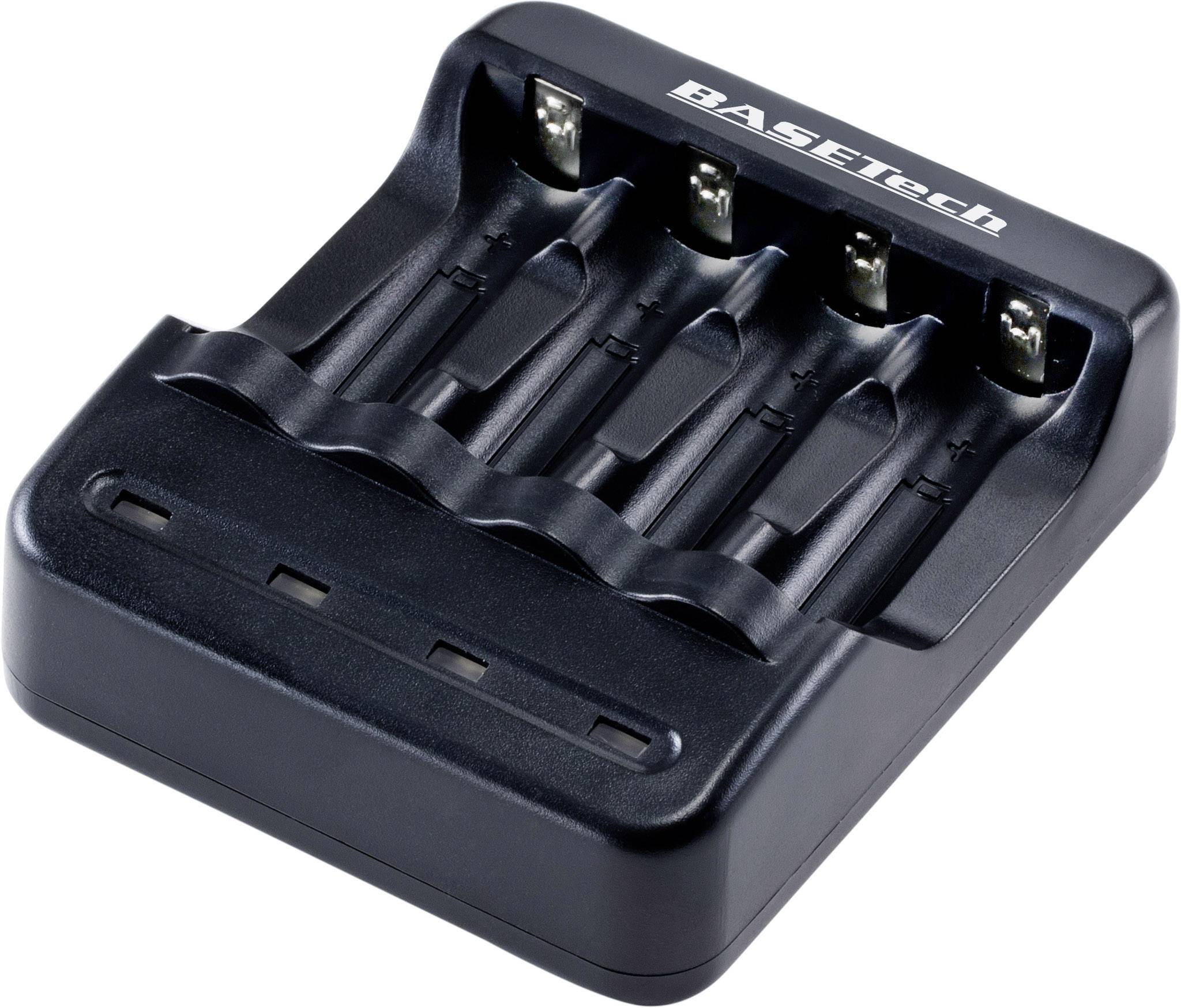 Basetech BTL-4B Rundzellen-Ladegerät NiMH, NiCd Mignon (AA), Micro (AAA)