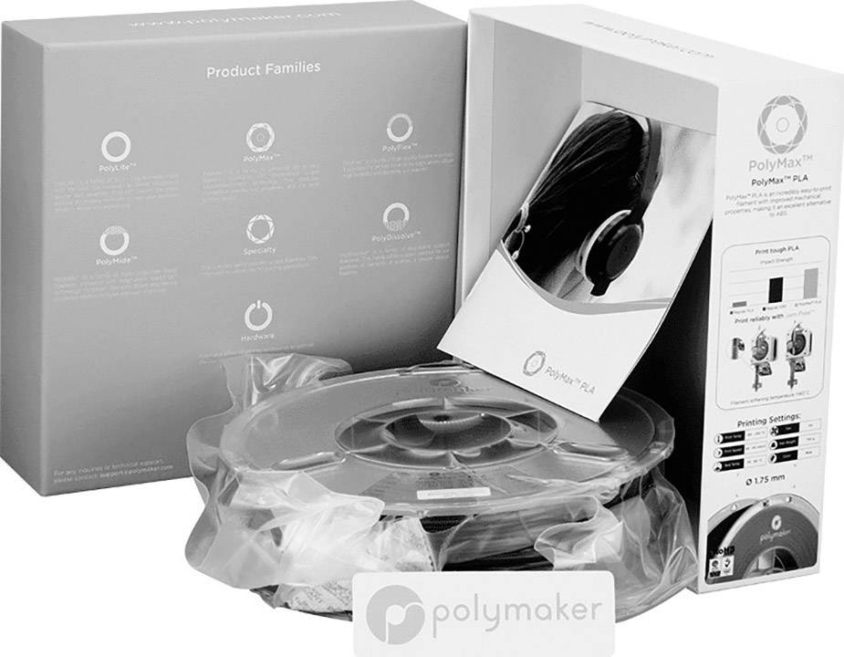 Polymaker 70152 PolyMax Filament PLA 1.75 mm 750 g Blau PolyMax 1 St.