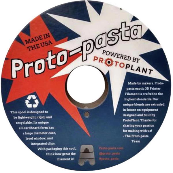 Proto-Pasta FEP11705 Filament PLA magnetisch 1.75 mm 500 g Grau 1 St. Proto-Pasta FEP11705 Filament PLA magnetisch 1.75 mm 500 g Grau 1 St.