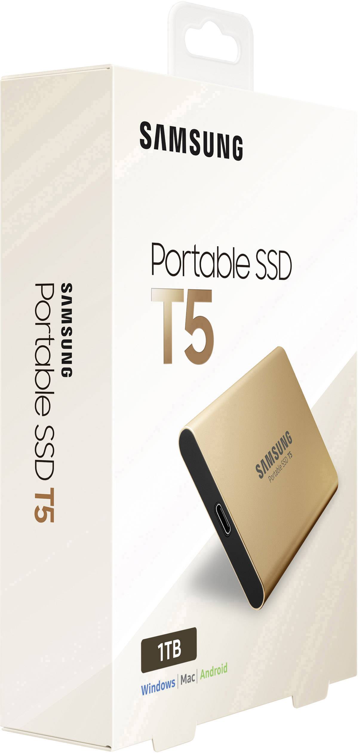 Samsung Portable T5 1TB Externe SSD USB-C™ USB 3.2 (Gen 2) Roségold MU-PA1T0G/EU