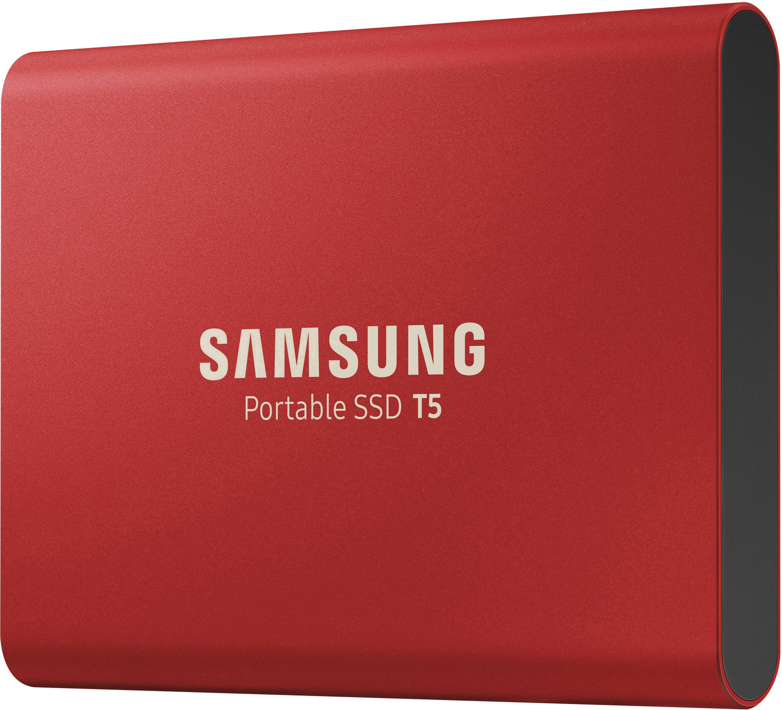 Samsung Portable T5 500 GB Externe SSD USB-C™ USB 3.2 (Gen 2) Rot  MU-PA500R/EU