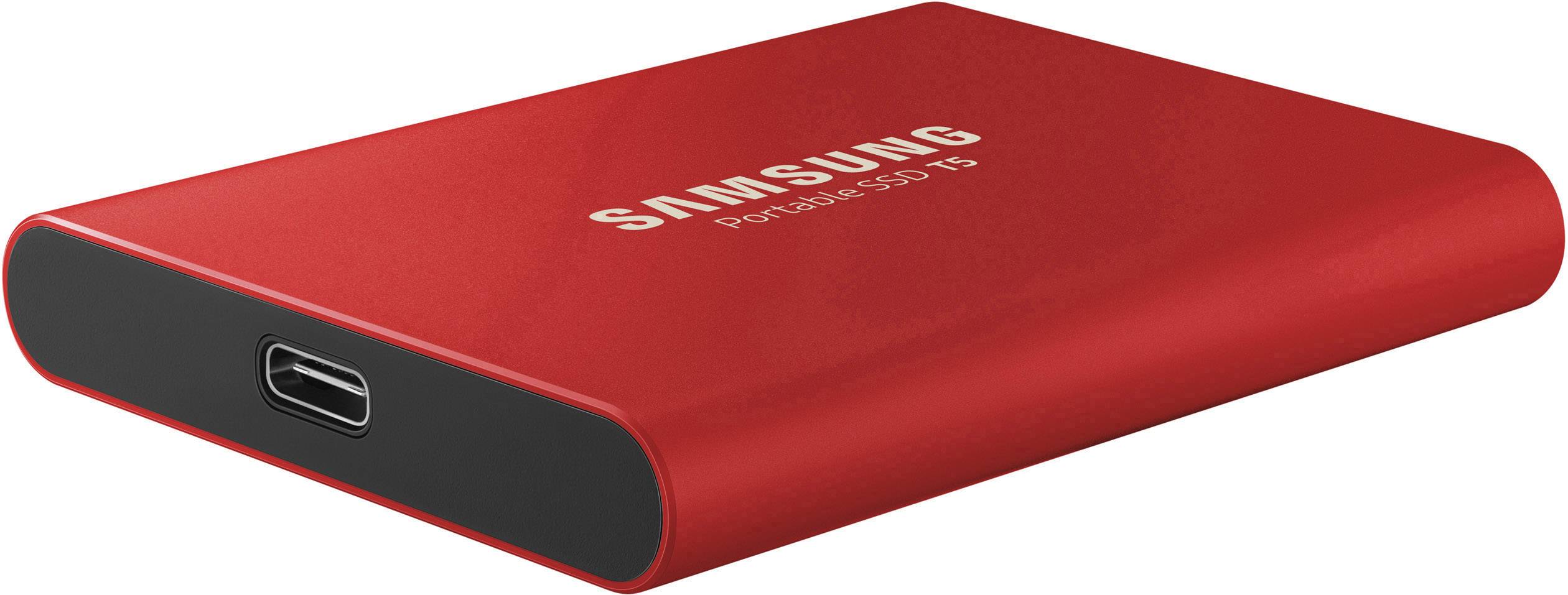 Samsung Portable T5 500 GB Externe SSD USB-C™ USB 3.2 (Gen 2) Rot  MU-PA500R/EU