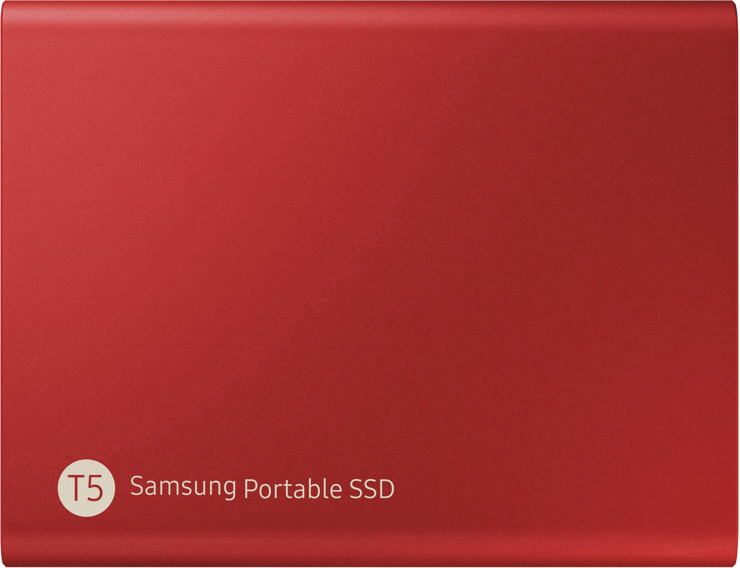 Samsung Portable T5 500 GB Externe SSD USB-C™ USB 3.2 (Gen 2) Rot  MU-PA500R/EU