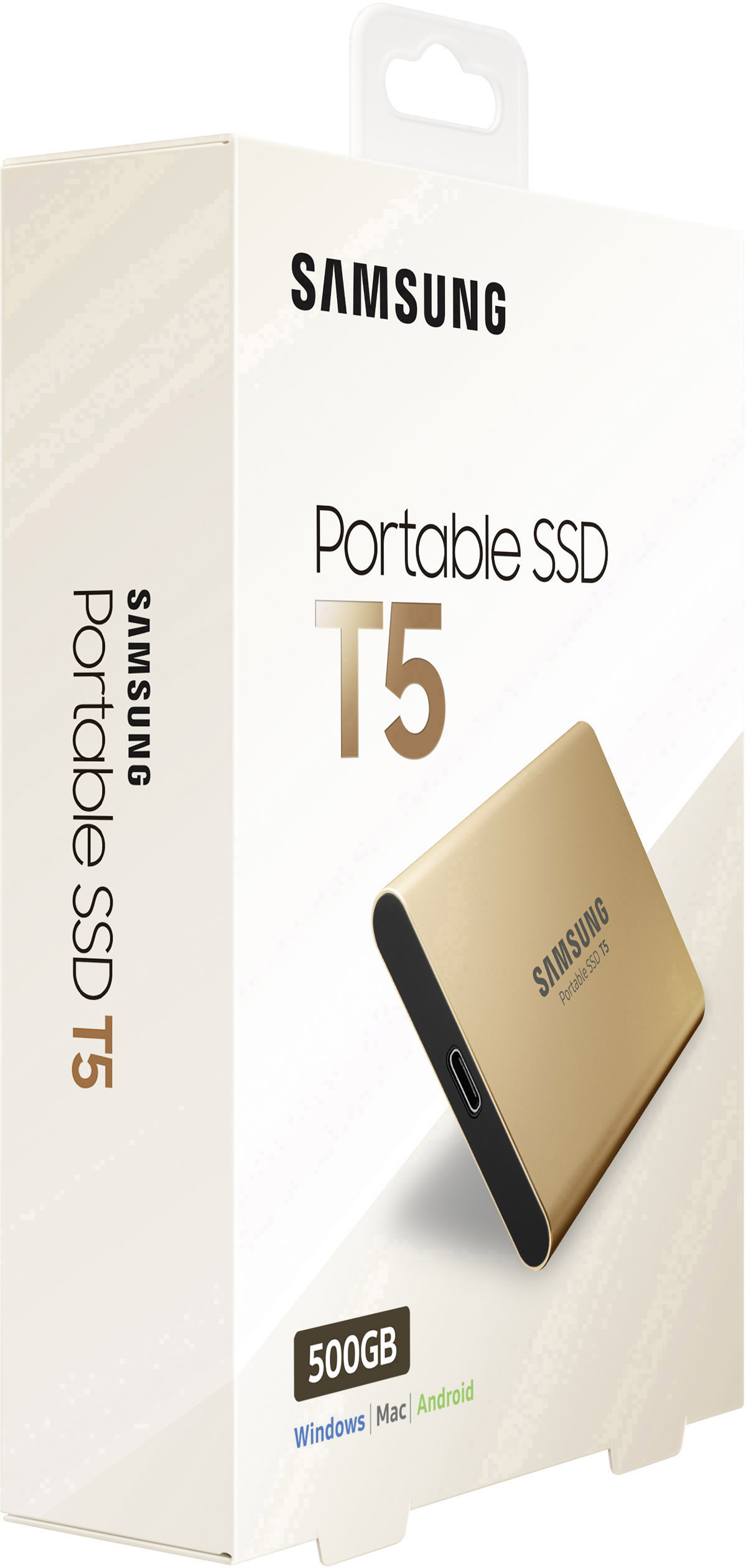 Samsung Portable T5 500GB Externe SSD USB-C™ USB 3.2 (Gen 2) Roségold MU-PA500G/EU
