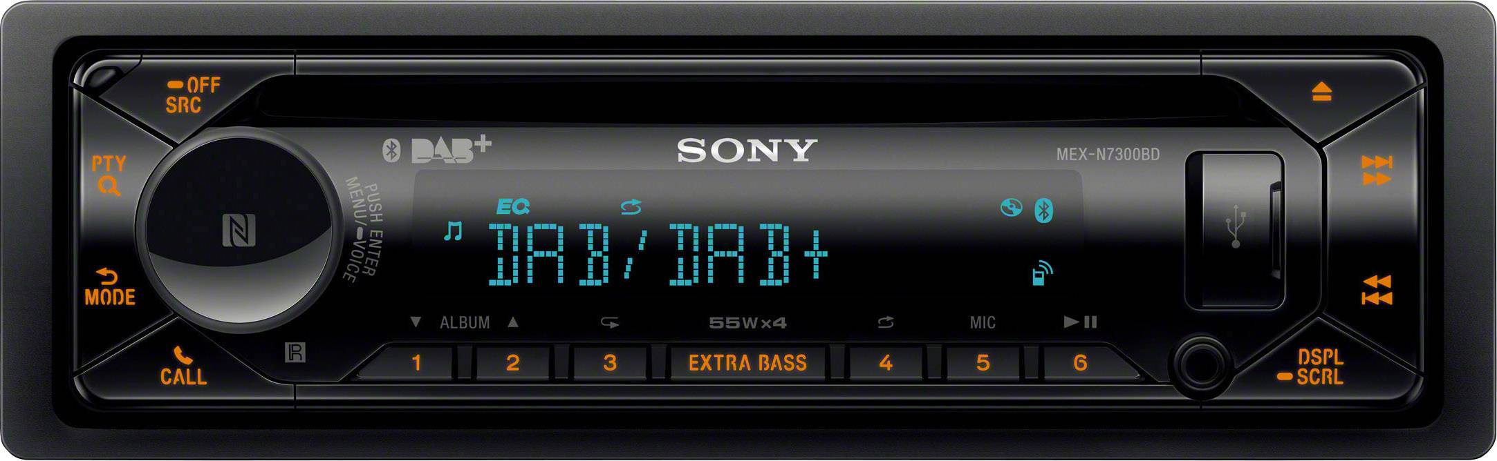 Sony MEX-N7300KIT Autoradio DAB+ Tuner, Bluetooth®-Freisprecheinrichtung