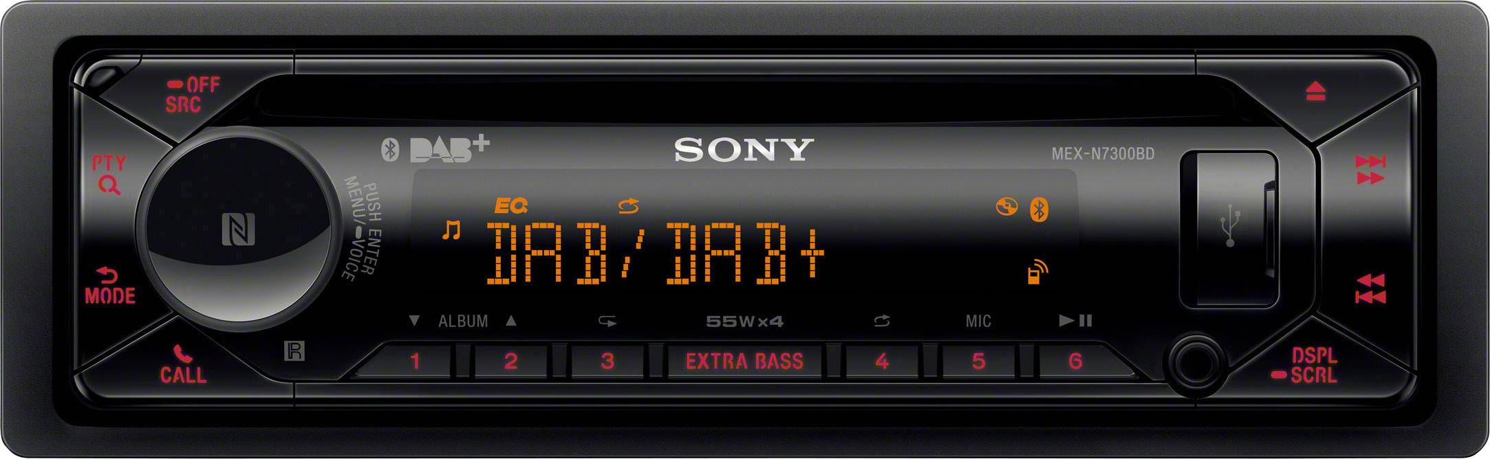 Sony MEX-N7300KIT Autoradio DAB+ Tuner, Bluetooth®-Freisprecheinrichtung