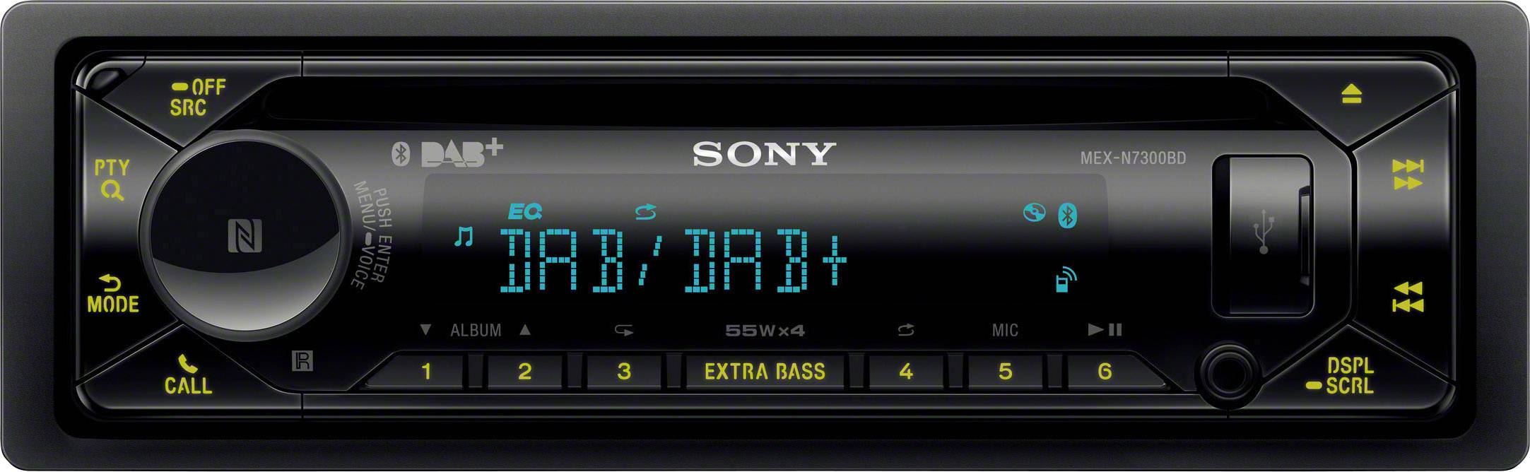Sony MEX-N7300KIT Autoradio DAB+ Tuner, Bluetooth®-Freisprecheinrichtung