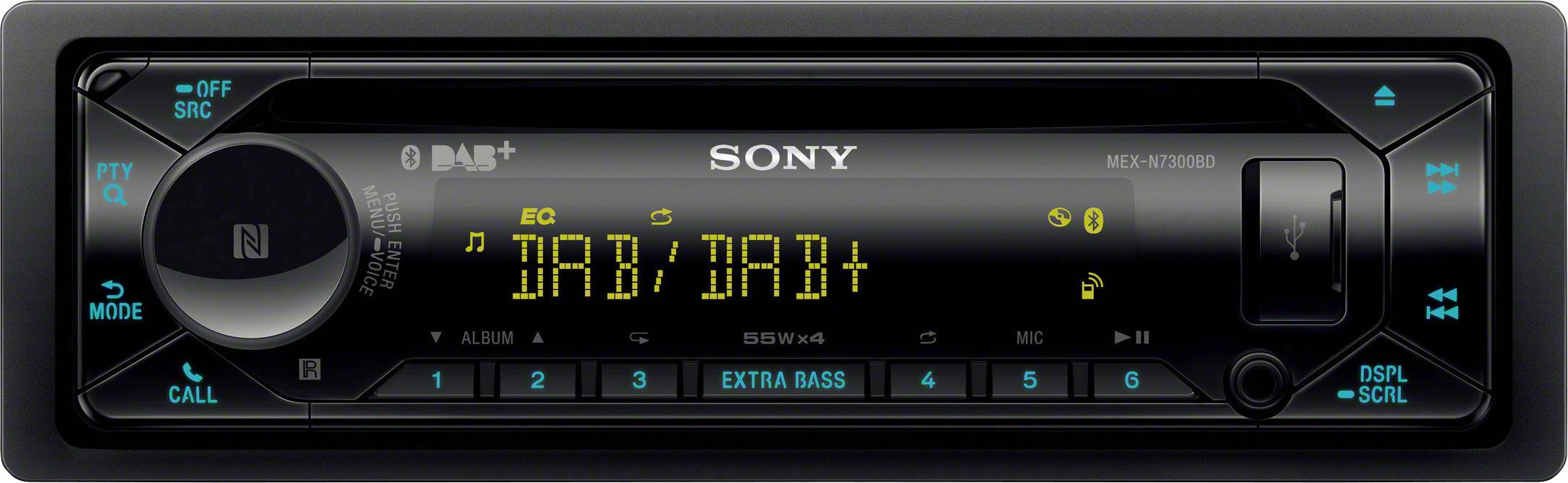 Sony MEX-N7300KIT Autoradio DAB+ Tuner, Bluetooth®-Freisprecheinrichtung