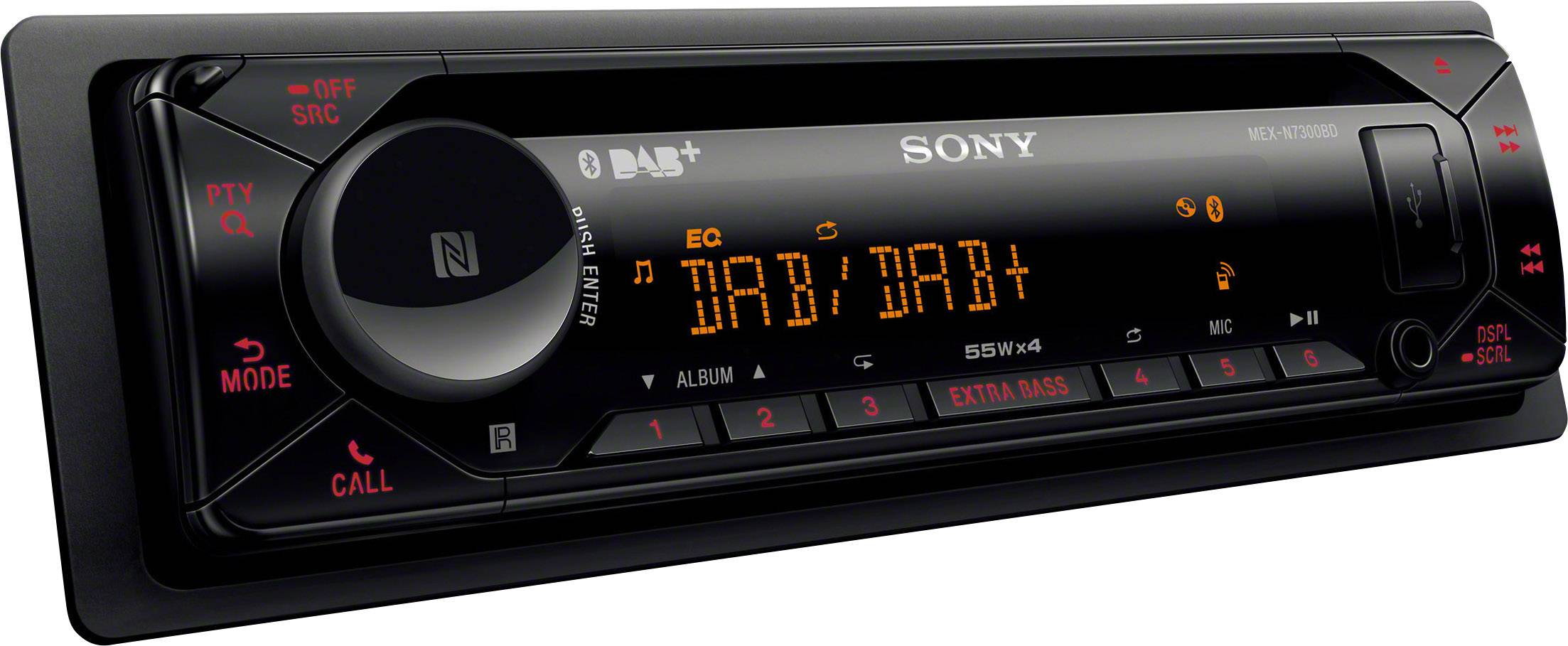 Sony MEX-N7300KIT Autoradio DAB+ Tuner, Bluetooth®-Freisprecheinrichtung