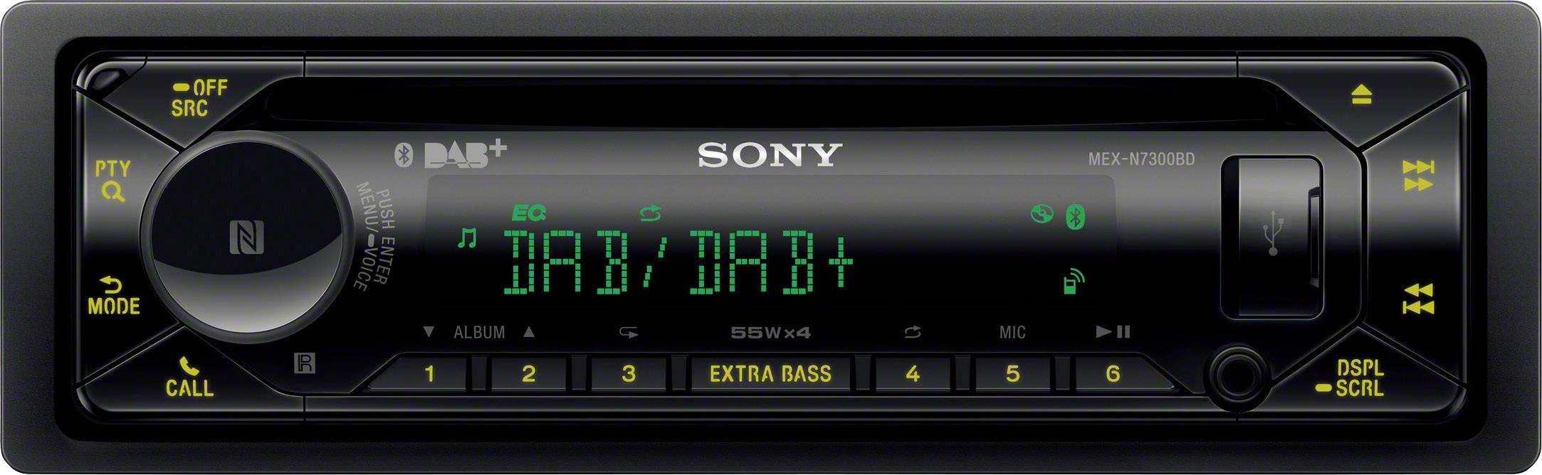 Sony MEX-N7300KIT Autoradio DAB+ Tuner, Bluetooth®-Freisprecheinrichtung