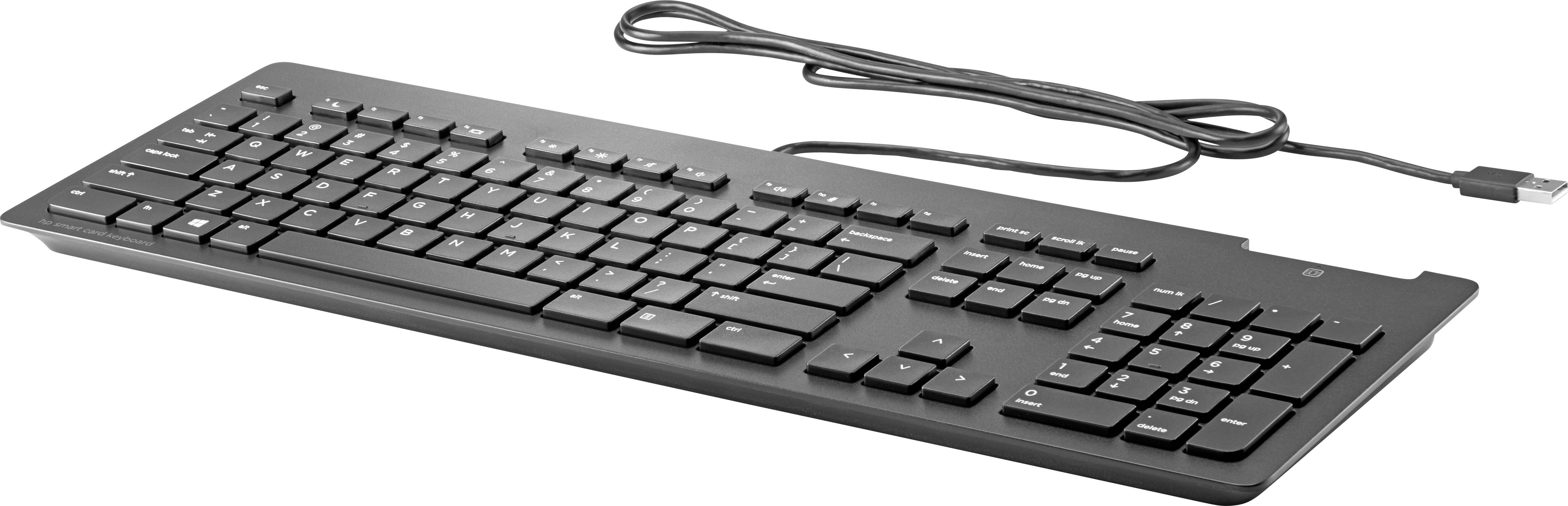 HP Business-Slim-Smart Card-Tastatur USB Tastatur Schweiz, QWERTZ
