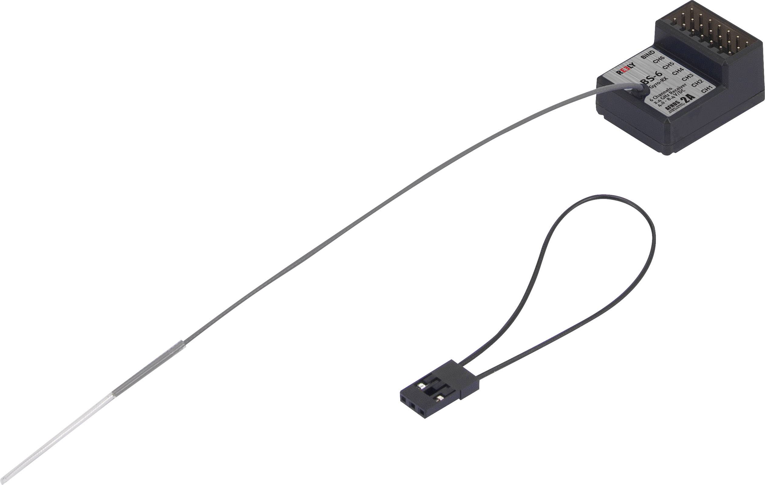 Reely BS-6 6-Kanal Empfänger 2,4GHz Stecksystem JR