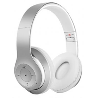 Gembird BHP-MXP-SW Milano Bluetooth® Over Ear Kopfhörer Over Ear Headset Silber, Weiß Gembird BHP-MXP-SW Milano Bluetooth® Over Ear Kopfhörer Over Ear Headset Silber, Weiß