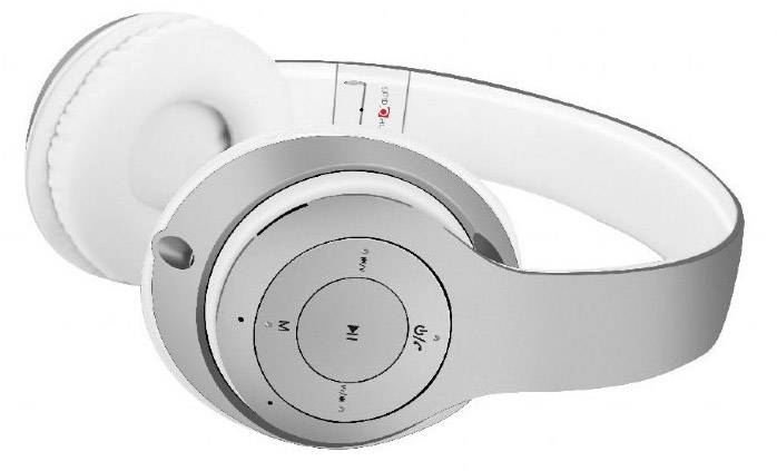 Gembird BHP-MXP-SW Milano Bluetooth® Over Ear Kopfhörer Over Ear Headset Silber, Weiß